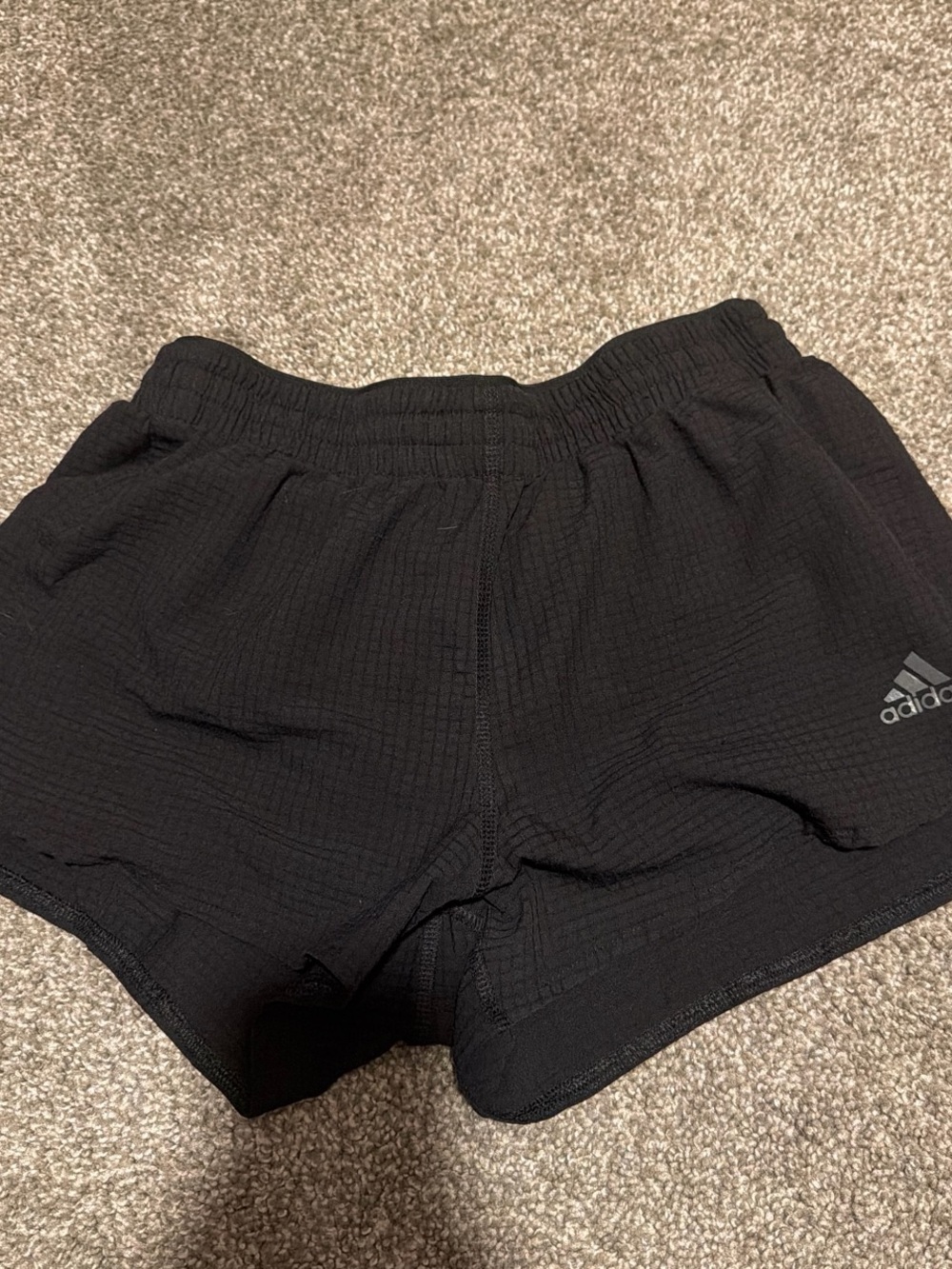 adidas Black Women's Running Shorts with Logo